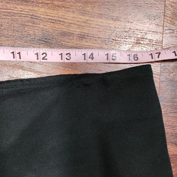 Eileen Fisher Silk Lagenlook Artsey High Rise Wide Leg Trouser Pants Black 14/34 - Picture 11 of 11